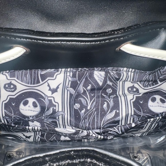 Loungefly Disney The Nightmare Before Christmas Quilted Bat Mini Backpack - Picture 5 of 5